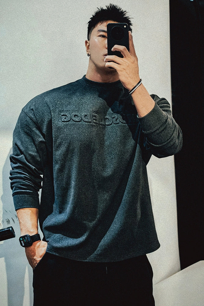 Embossed Logo Print Long Sleeve #MD034