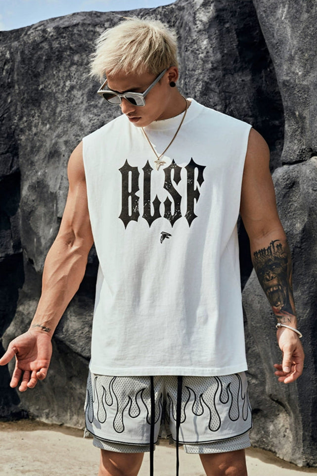 Gothic Print Sleeveless #BF022