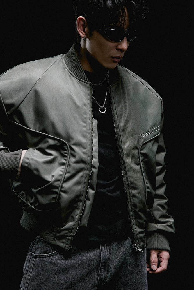 Army green Short Cotton Jacket #MD033