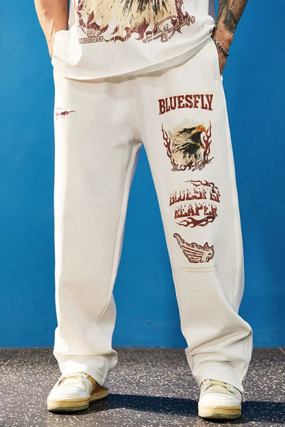 Heavy Nylon Eagle Wide Pants  #FS151