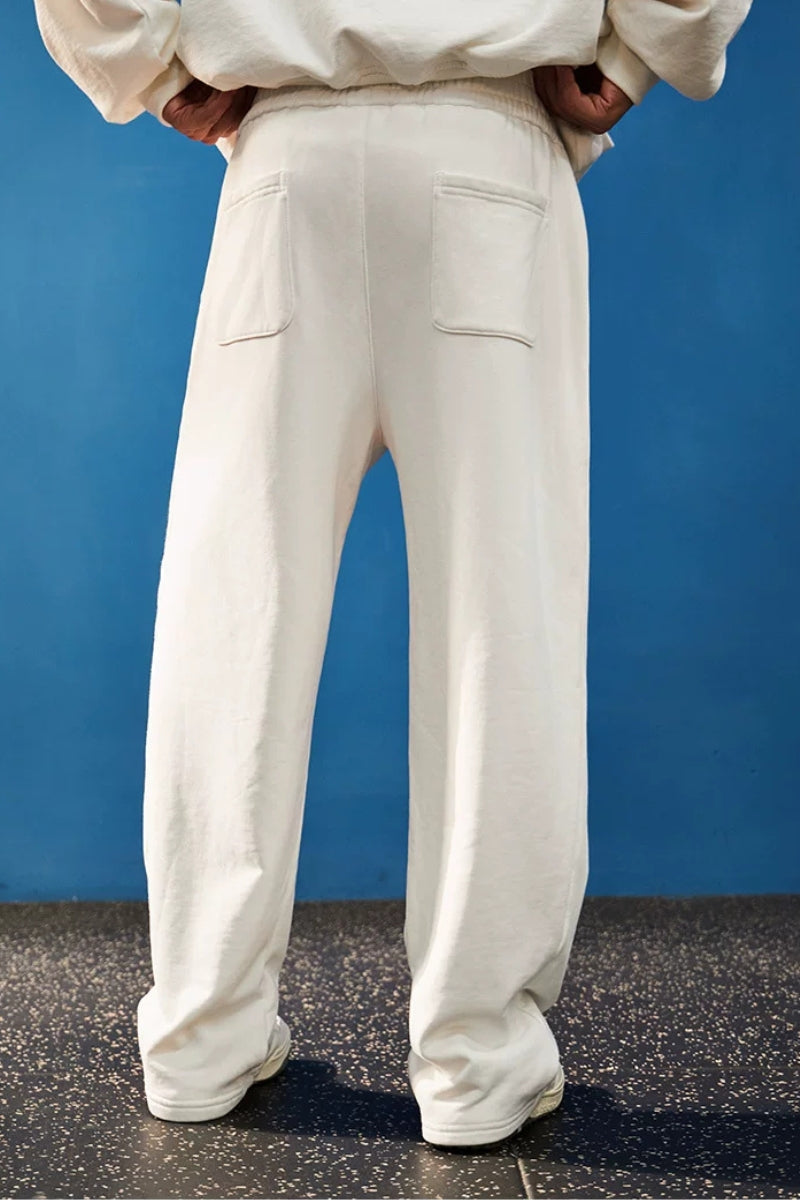 Wide Washed Graphic Sweatpants  #BF170