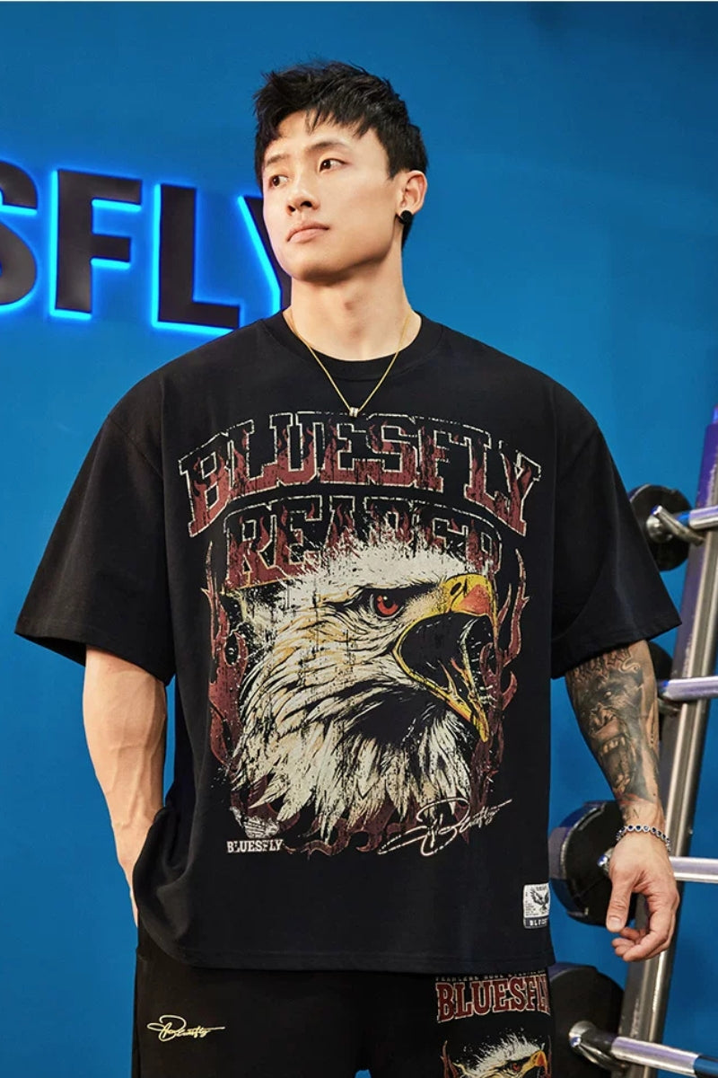 Heavy Cotton Eagle T-Shirt  #BF150
