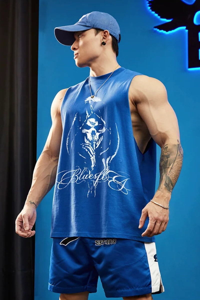 Double Yarn Graphic Sleeveless  #BF156