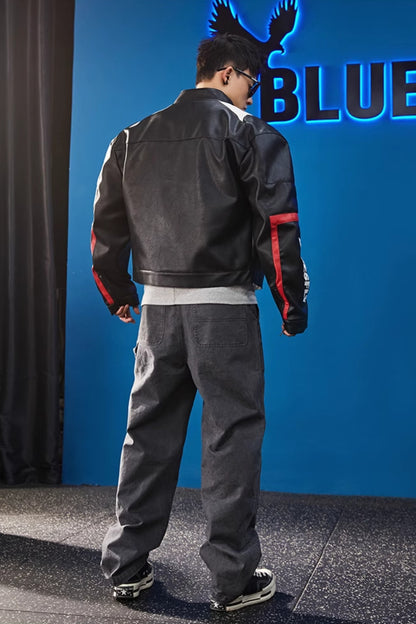 Neo-Rider Faux Leather Jacket  #BF120