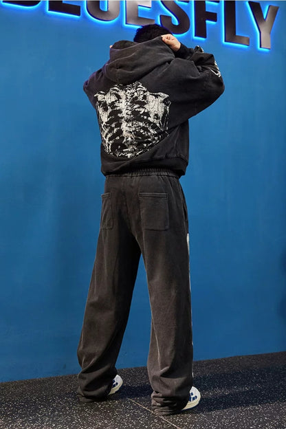 Bone Frame Graphic Sweatpants  #BF167