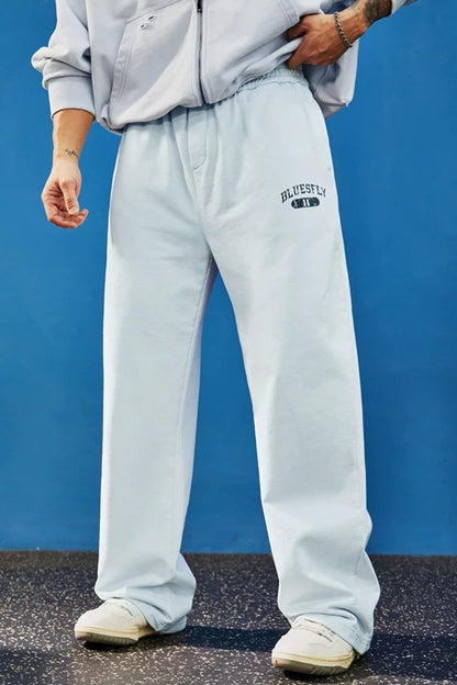 Washed Cotton Wide Sweatpants  #BF165