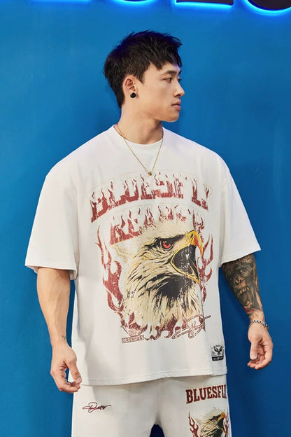 Heavy Cotton Eagle T-Shirt  #BF150