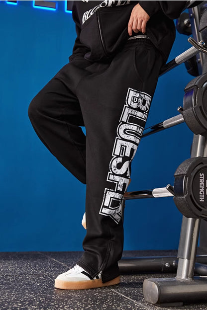 Shield Logo Heavy Warm Sweatpants  #BF127