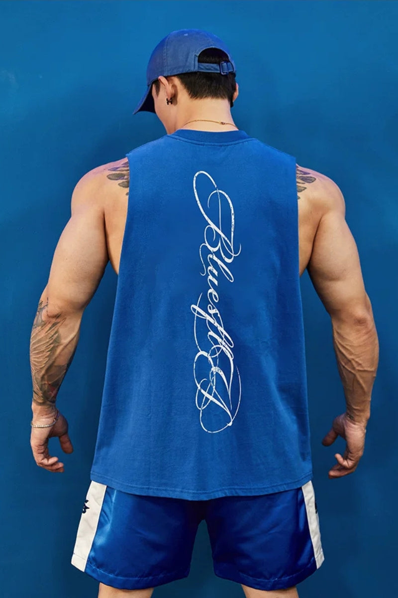 Double Yarn Graphic Sleeveless  #BF156