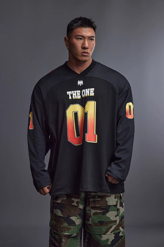 Drop Shoulder Jersey Top  #TK027