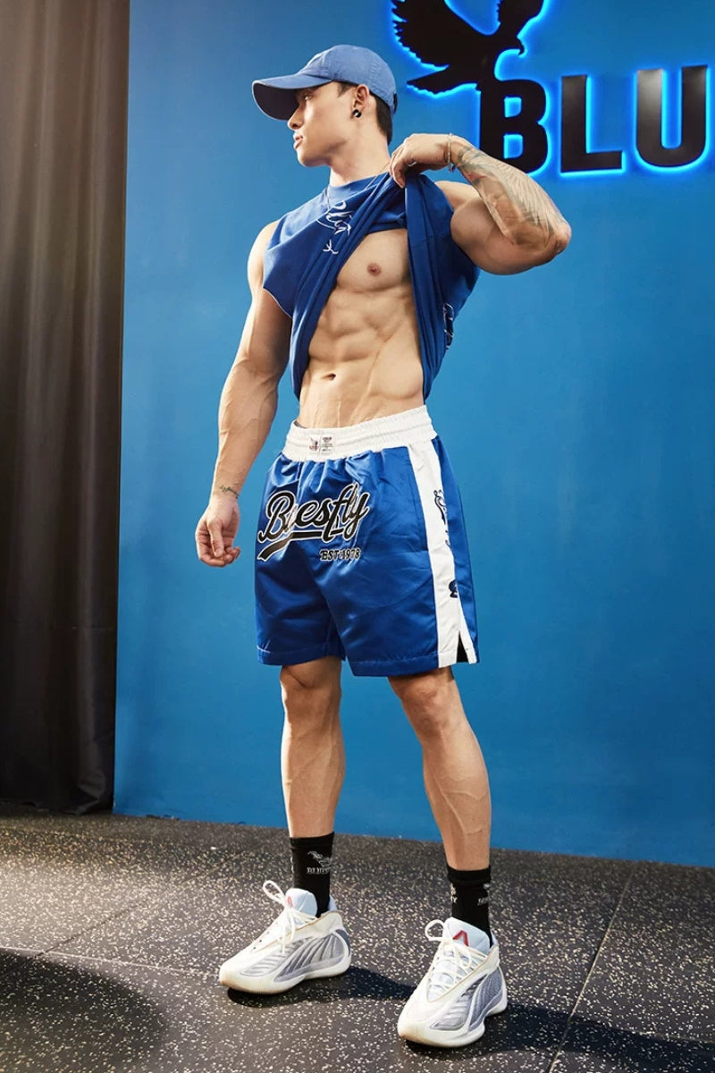 Silky Touch Wide Script Shorts  #BF155