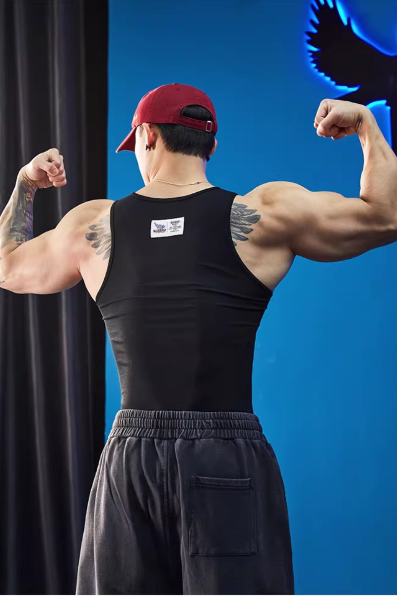 Stretch Cotton Core Tank  #BF142