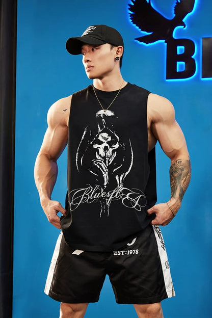 Double Yarn Graphic Sleeveless  #BF156