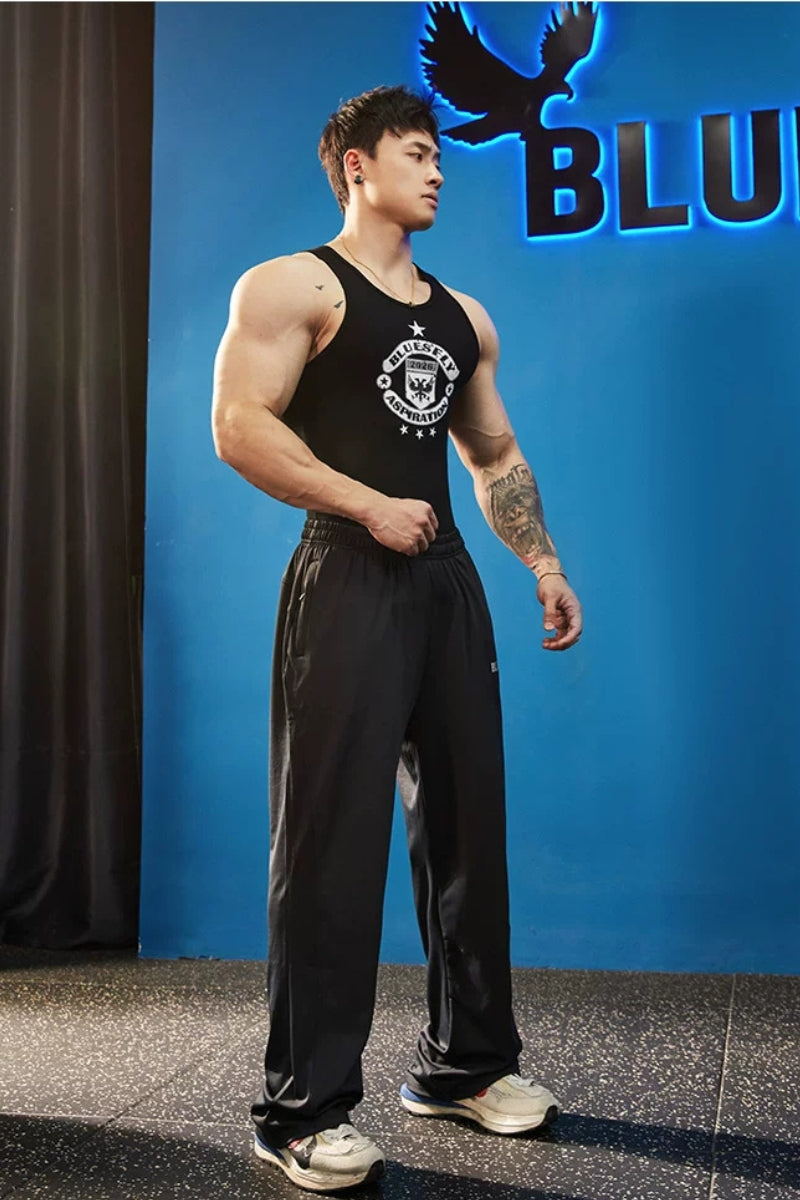 Muscle Fit Crest Tank  #BF152