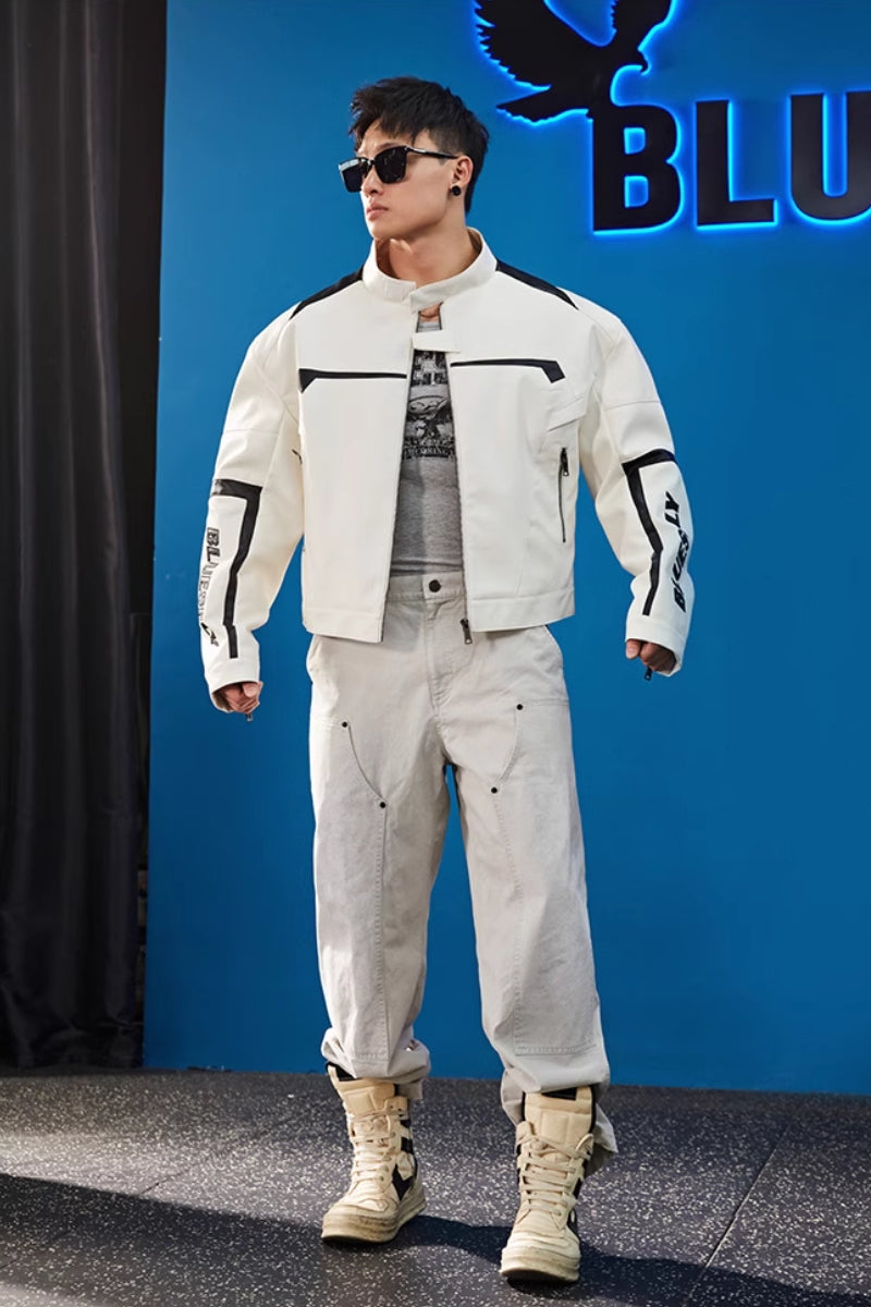 Neo-Rider Faux Leather Jacket  #BF120