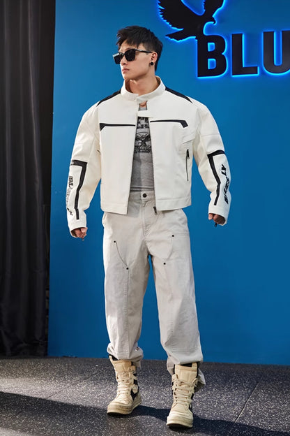 Neo-Rider Faux Leather Jacket  #BF120