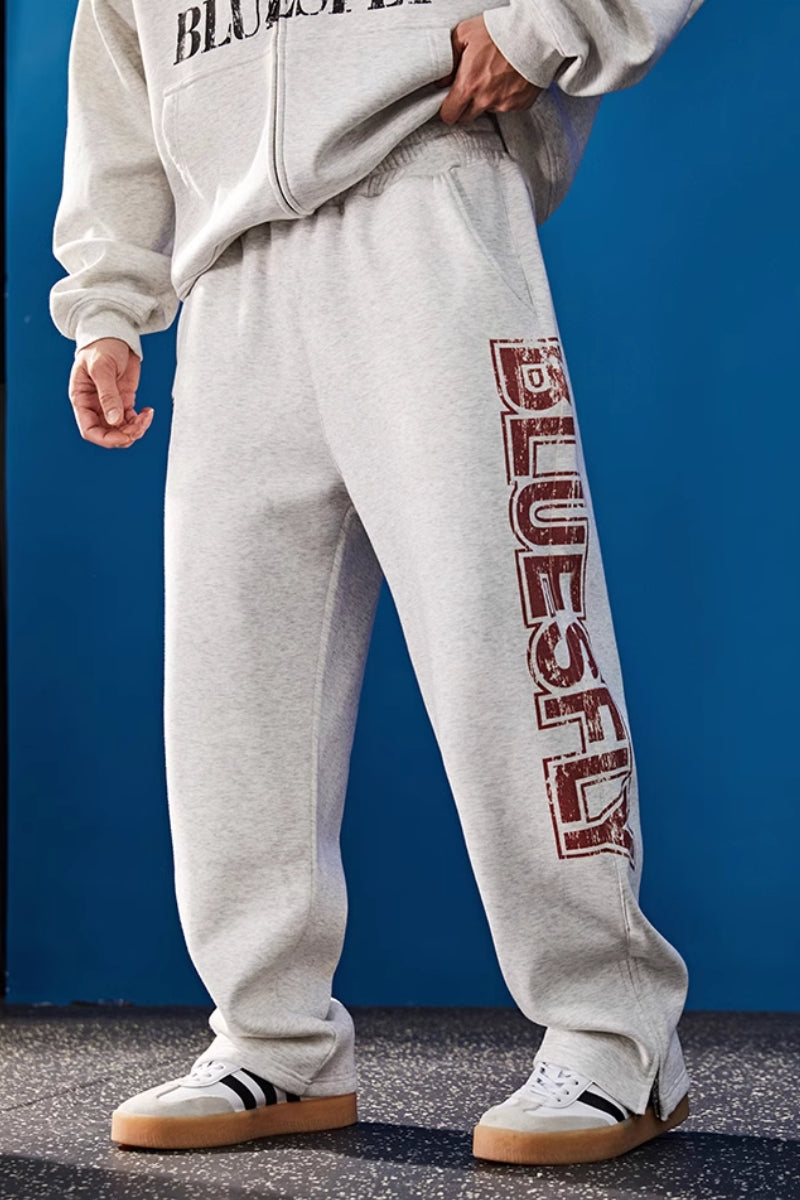 Shield Logo Heavy Warm Sweatpants  #BF127
