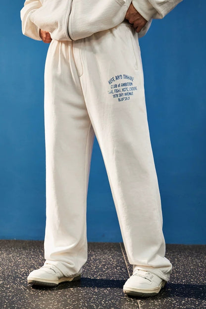 Wide Washed Graphic Sweatpants  #BF170