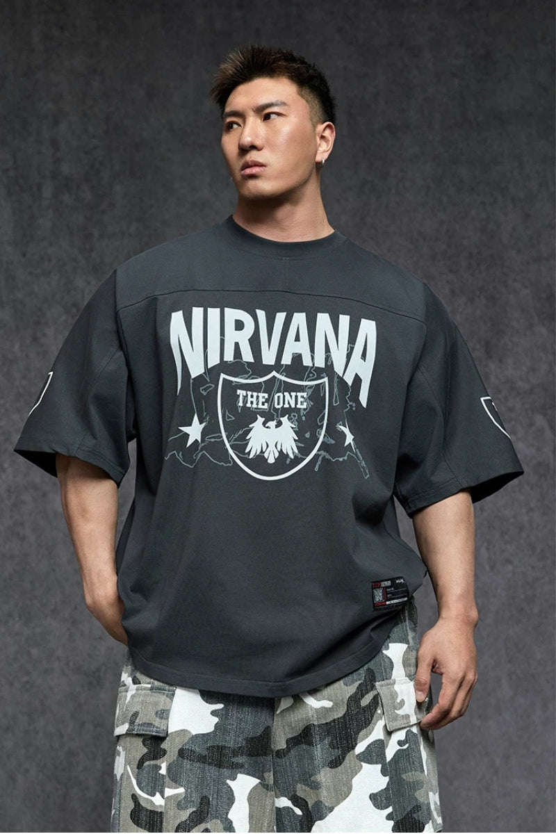 Ice Touch Badge Print T-Shirt  #TK040