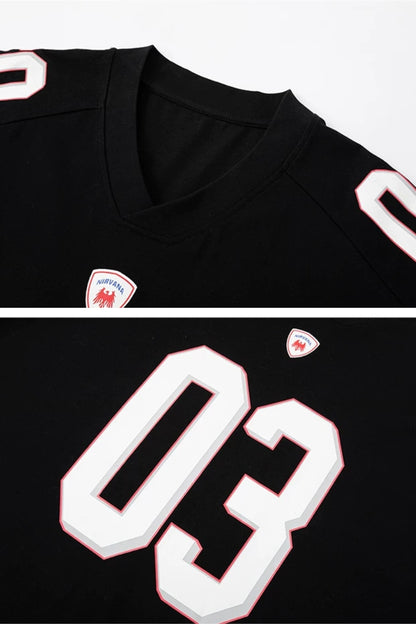 Badge Number Jersey T-Shirt  #TK041