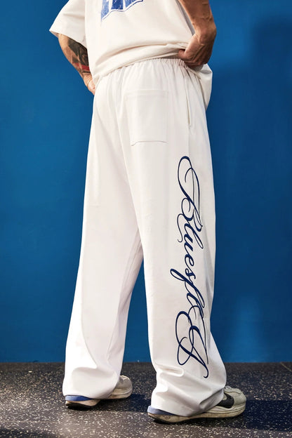 Script Logo Vintage Wide Pants  #FS149