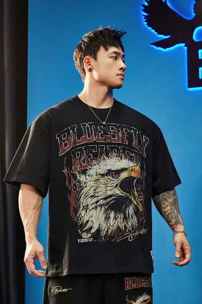 Heavy Cotton Eagle T-Shirt  #BF150
