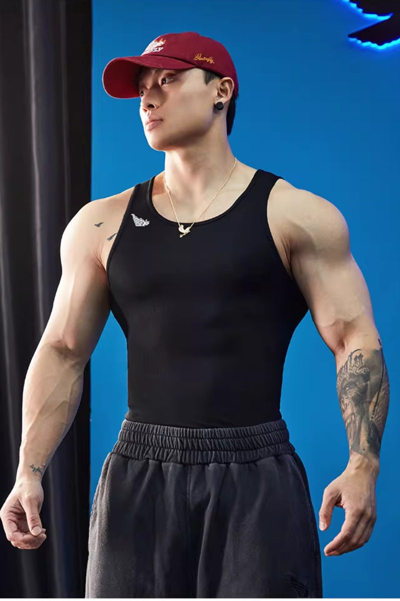 Stretch Cotton Core Tank  #BF142