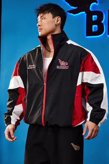 Vintage Racing Track Jacket  #BF137