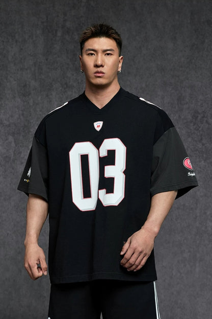 Badge Number Jersey T-Shirt  #TK041