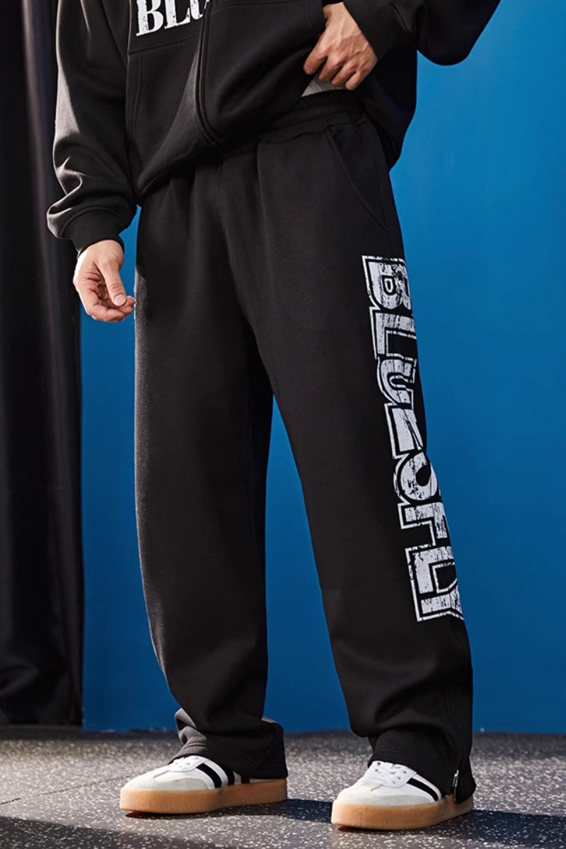 Shield Logo Heavy Warm Sweatpants  #BF127