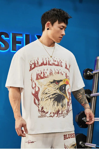 Heavy Cotton Eagle T-Shirt  #BF150
