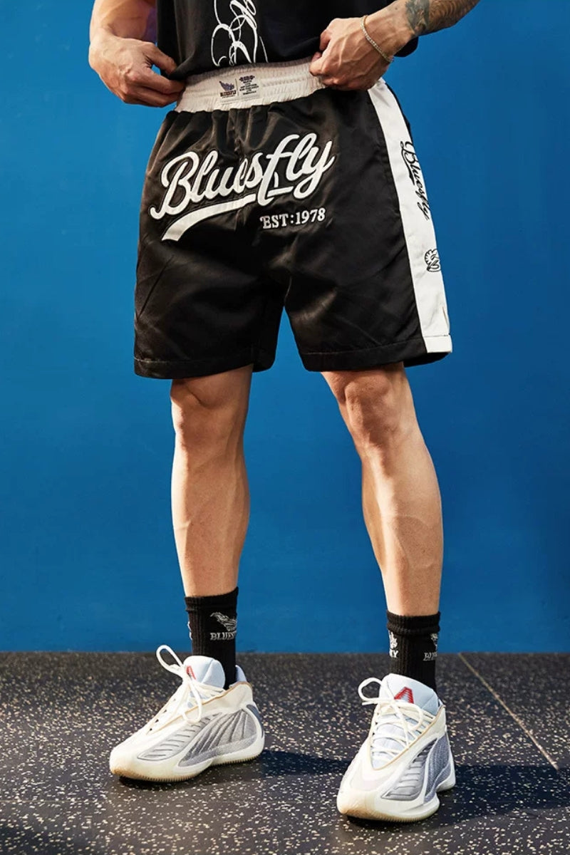 Silky Touch Wide Script Shorts  #BF155