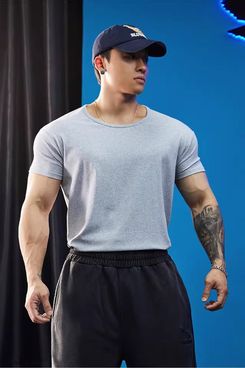 Relaxed Neck Stretch Fit T-Shirt  #BF141