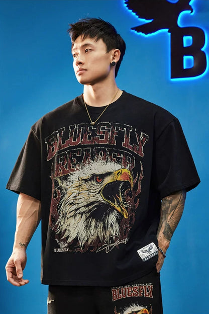 Heavy Cotton Eagle T-Shirt  #BF150