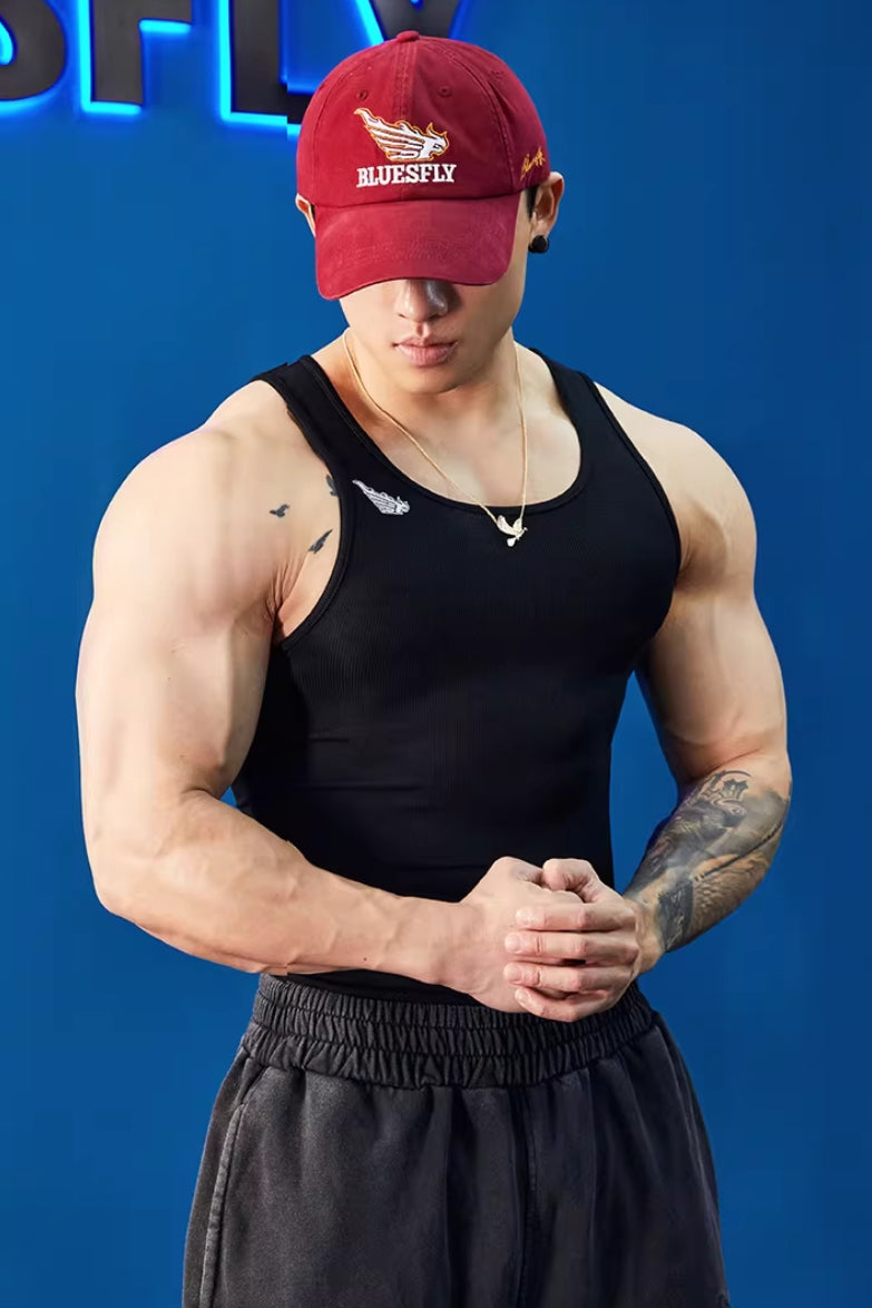 Stretch Cotton Core Tank  #BF142