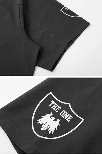 Ice Touch Badge Print T-Shirt  #TK040