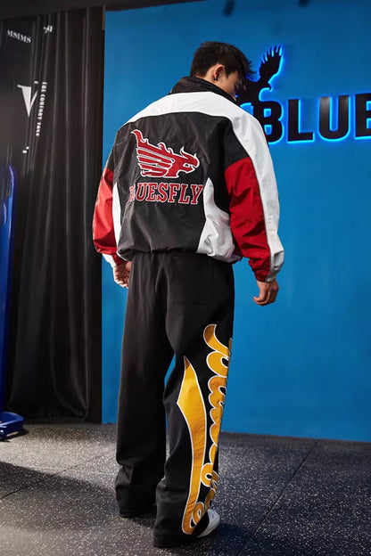 Vintage Racing Track Jacket  #BF137