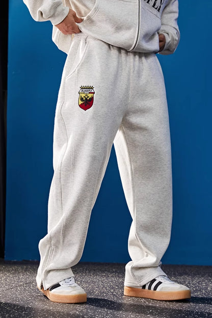 Shield Logo Heavy Warm Sweatpants  #BF127
