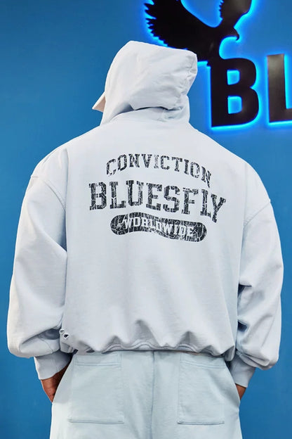 Back Graphic Zip Hoodie  #BF164