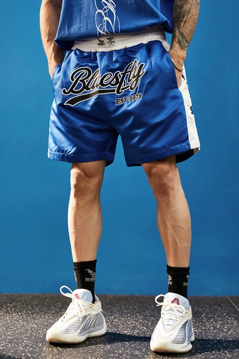Silky Touch Wide Script Shorts  #BF155