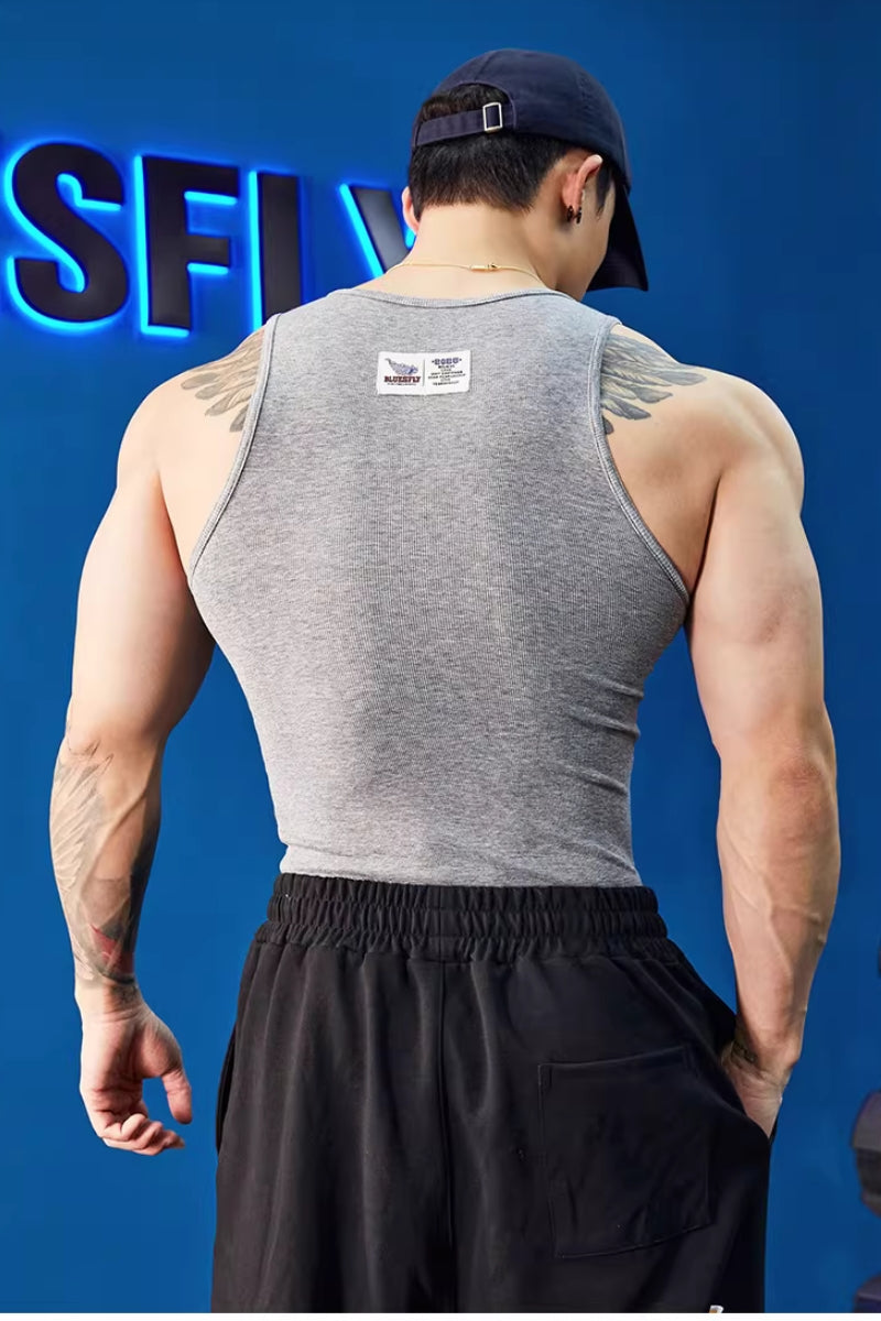 Stretch Cotton Core Tank  #BF142