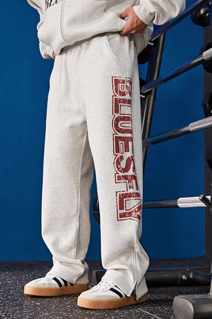 Shield Logo Heavy Warm Sweatpants  #BF127