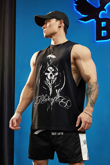 Double Yarn Graphic Sleeveless  #BF156