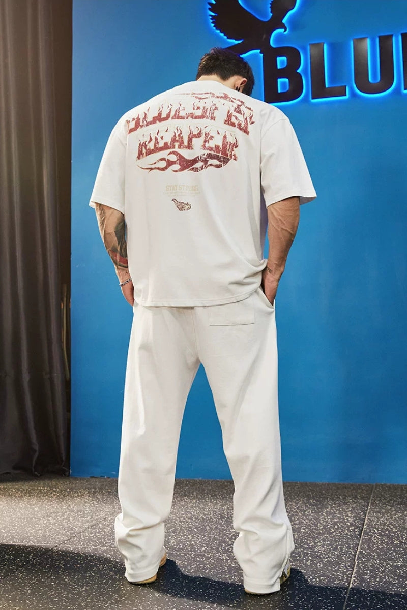 Heavy Nylon Eagle Wide Pants  #FS151