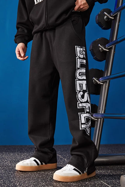 Shield Logo Heavy Warm Sweatpants  #BF127