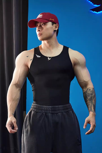 Stretch Cotton Core Tank  #BF142