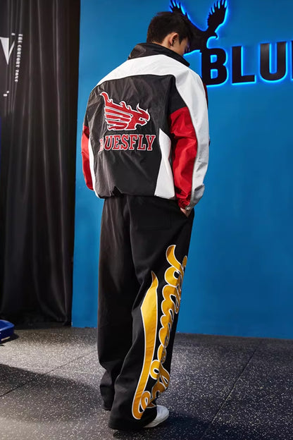 Vintage Racing Track Jacket  #BF137