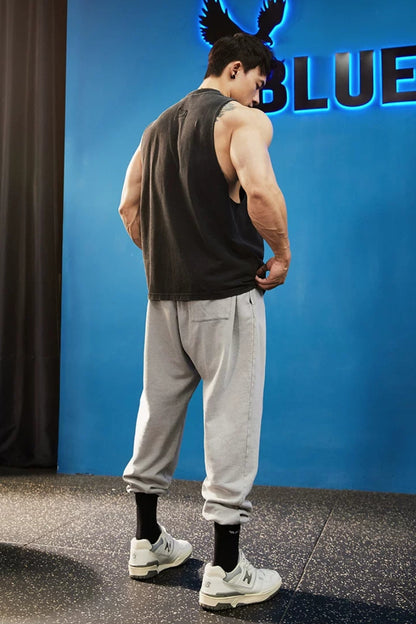 Loose Cut-Off Washed Sleeveless  #BF153