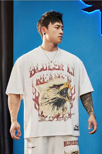 Heavy Cotton Eagle T-Shirt  #BF150