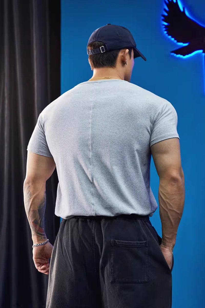 Relaxed Neck Stretch Fit T-Shirt  #BF141